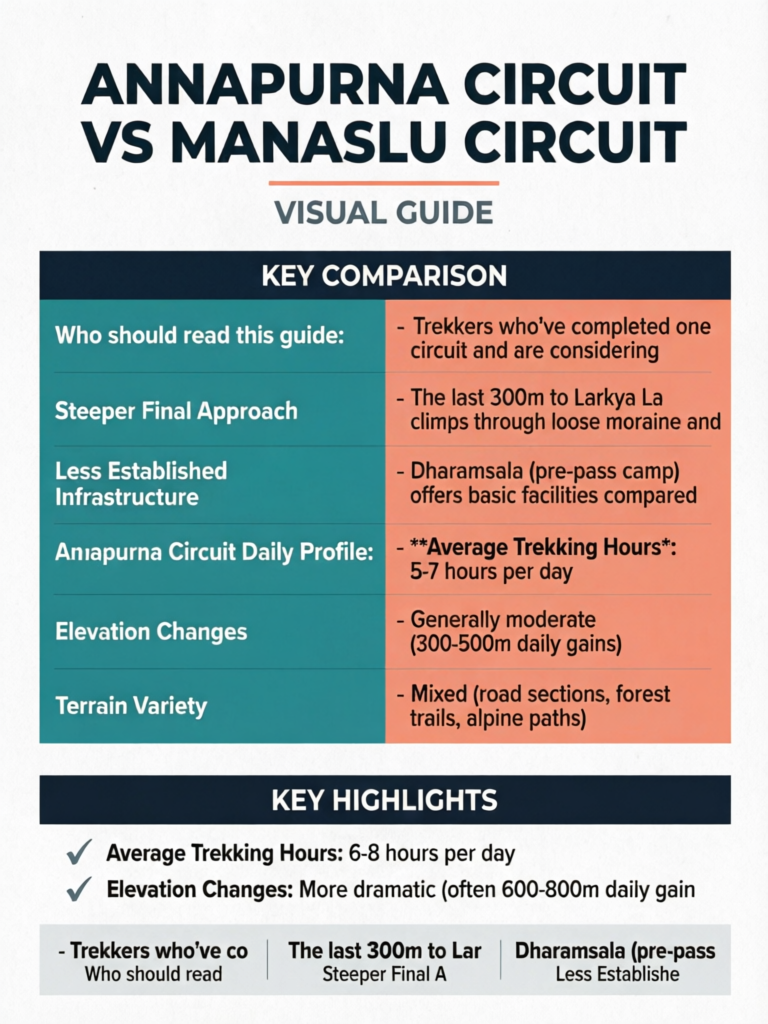 Annapurna Circuit vs Manaslu Circuit: The Ultimate Comparison Guide for Nepal's Greatest Treks () - Visual Guide