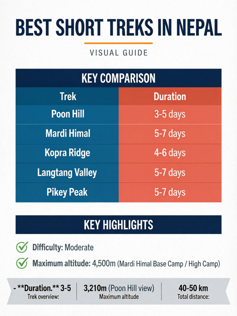Best Short Treks in Nepal: 10 Amazing Treks Under 10 Days - Visual Guide