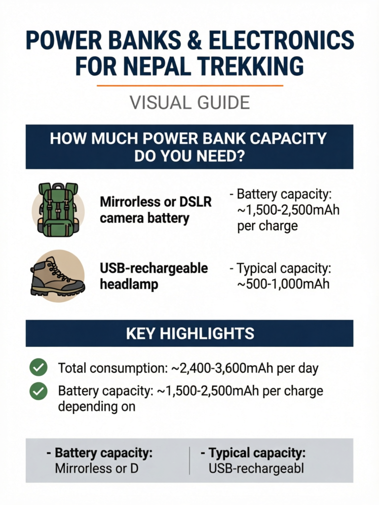 Power Banks & Electronics for Nepal Trekking: Charging Guide - Visual Guide
