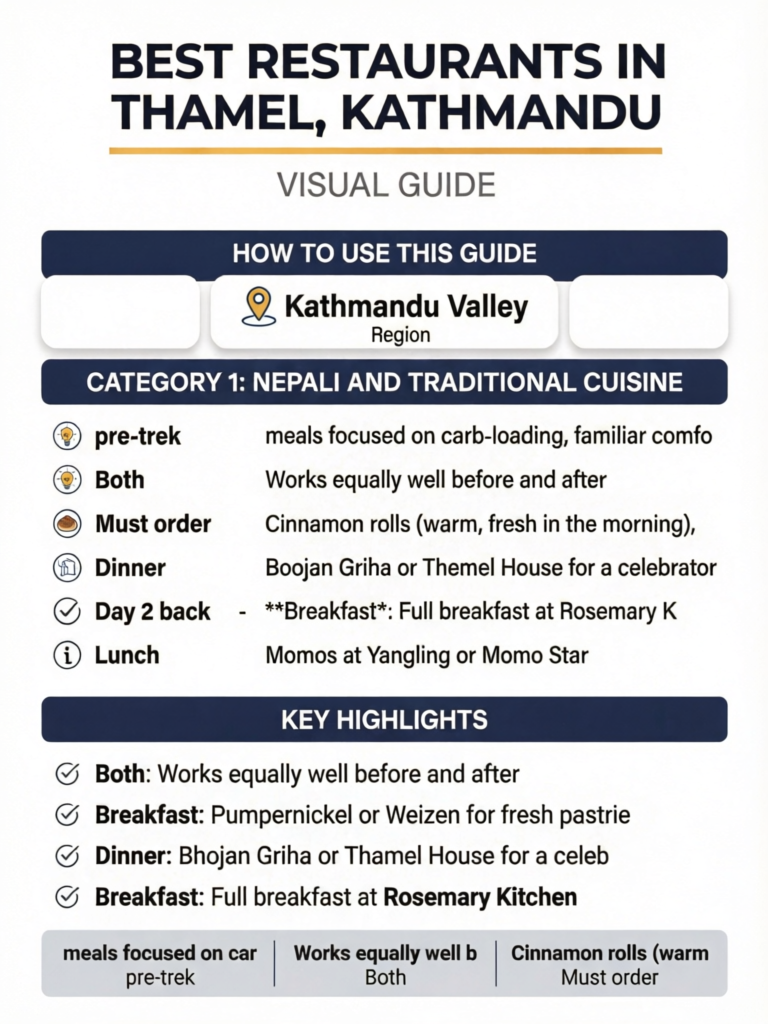 Best Restaurants in Thamel, Kathmandu: Top 20 for Trekkers (Pre and Post-Trek) - Visual Guide