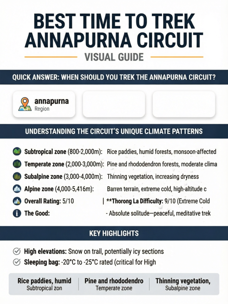Best Time to Trek Annapurna Circuit: Month-by-Month Guide - Visual Guide