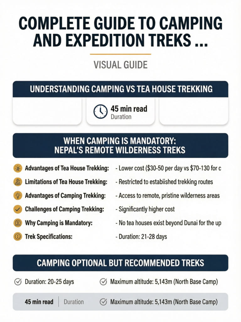 Complete Guide to Camping and Expedition Treks in Nepal - Visual Guide
