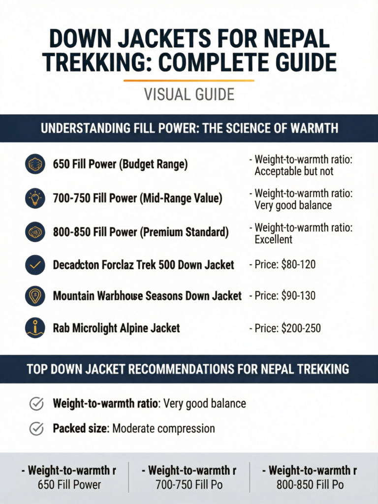 Down Jackets for Nepal Trekking: Complete Guide - Visual Guide