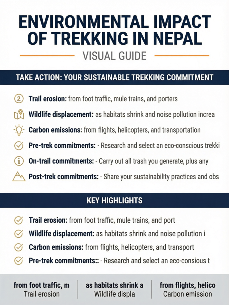 Environmental Impact of Trekking in Nepal: How to Trek Sustainably - Visual Guide