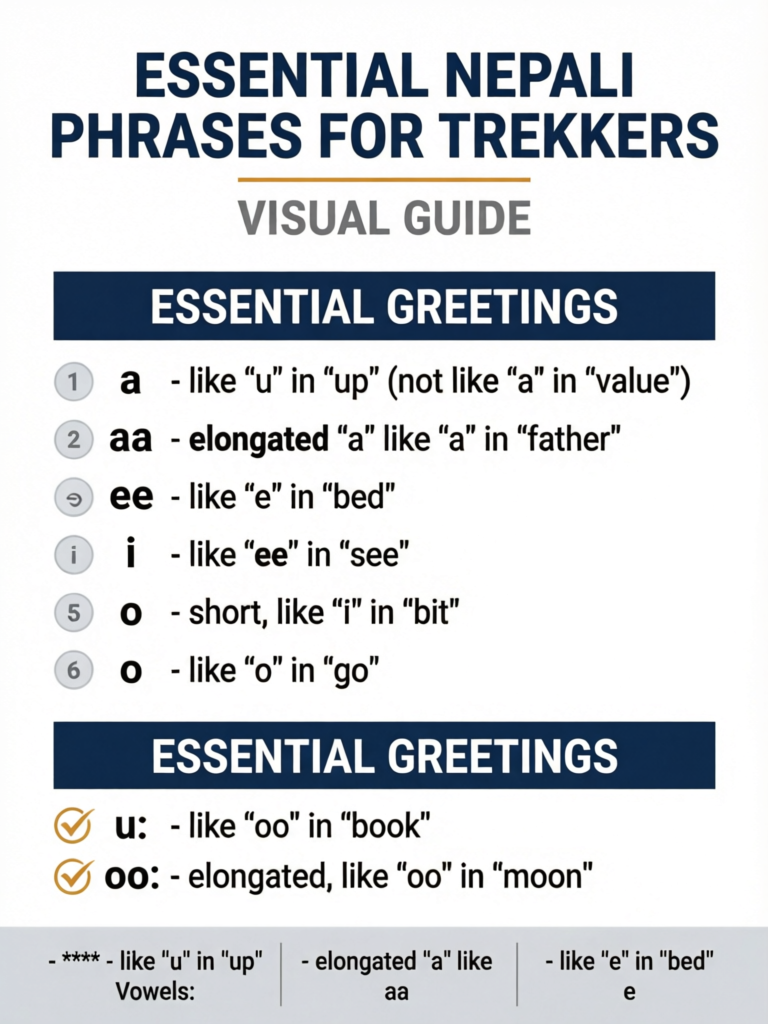 Essential Nepali Phrases for Trekkers: 50+ Words You'll Actually Use - Visual Guide