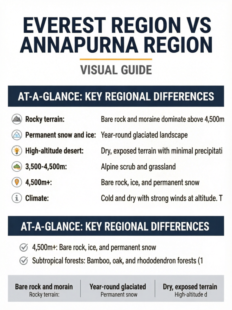 Everest Region vs Annapurna Region: Complete Trekking Comparison - Visual Guide