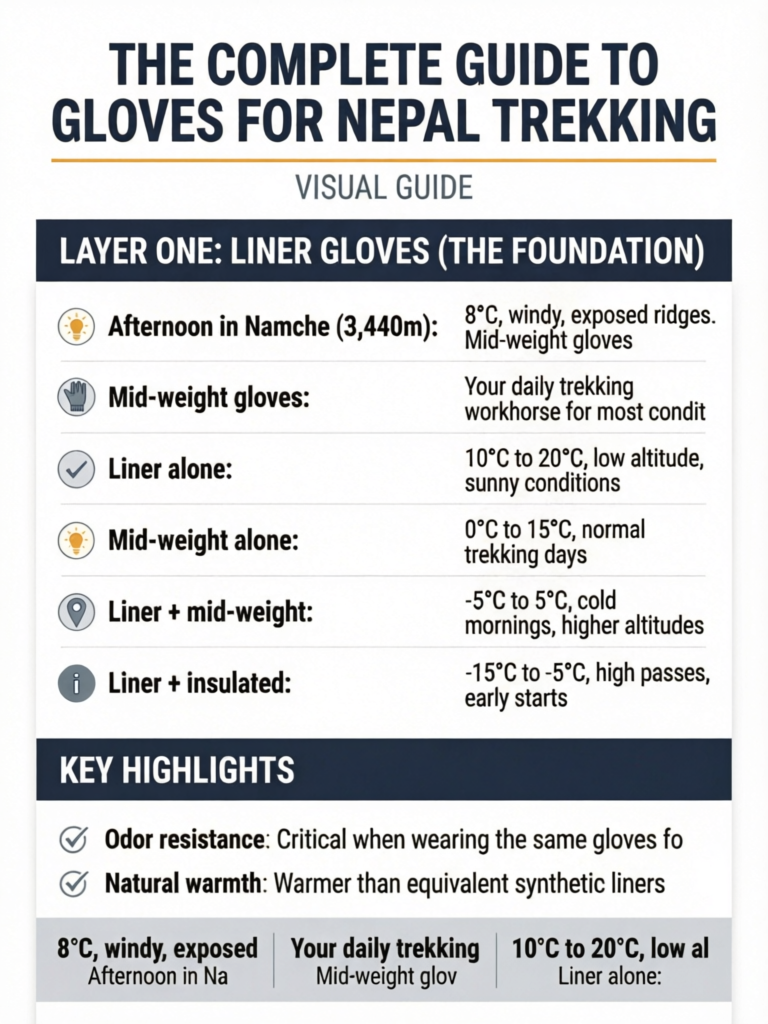 The Complete Guide to Gloves for Nepal Trekking: Layering Systems, Altitude Requirements & Expert Recommendations - Visual Guide
