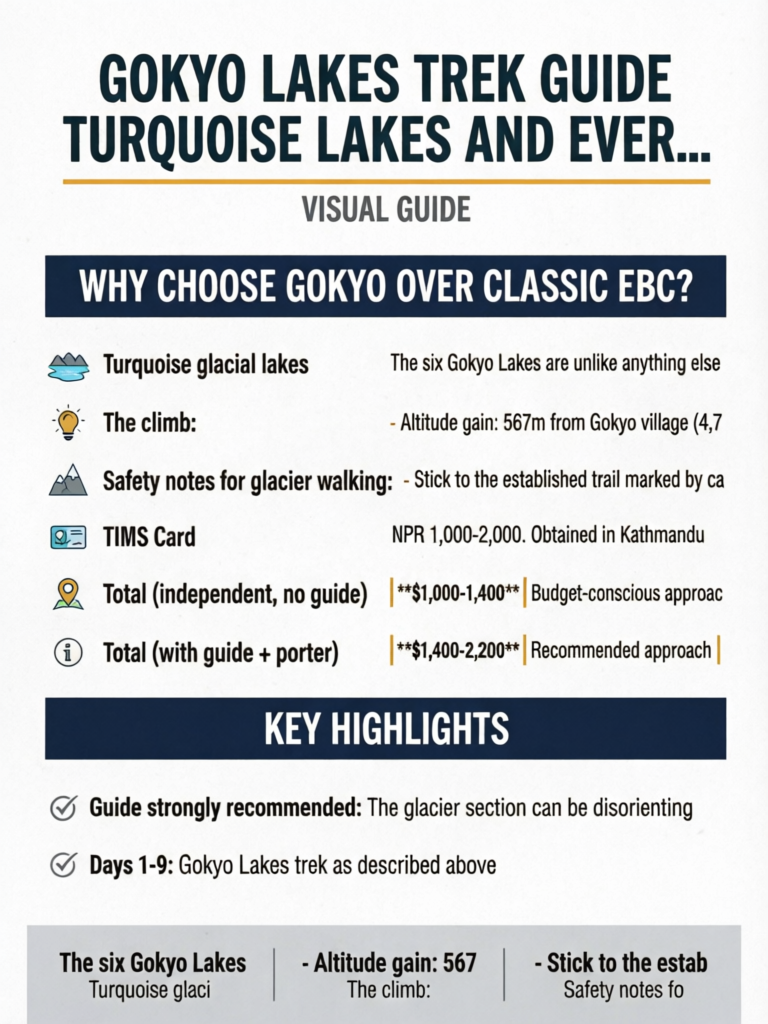 Gokyo Lakes Trek Guide Turquoise Lakes and Everest Views Without the Crowds - Visual Guide