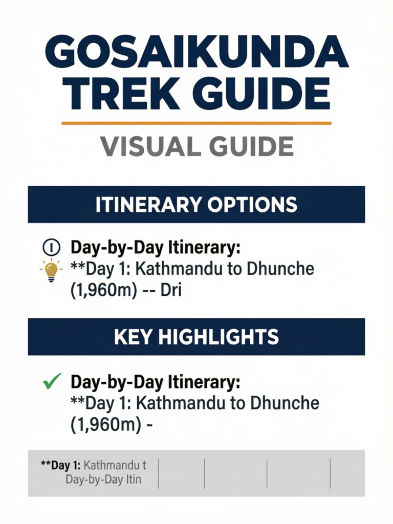 Gosaikunda Trek Guide: Sacred Alpine Lakes Near Kathmandu - Visual Guide