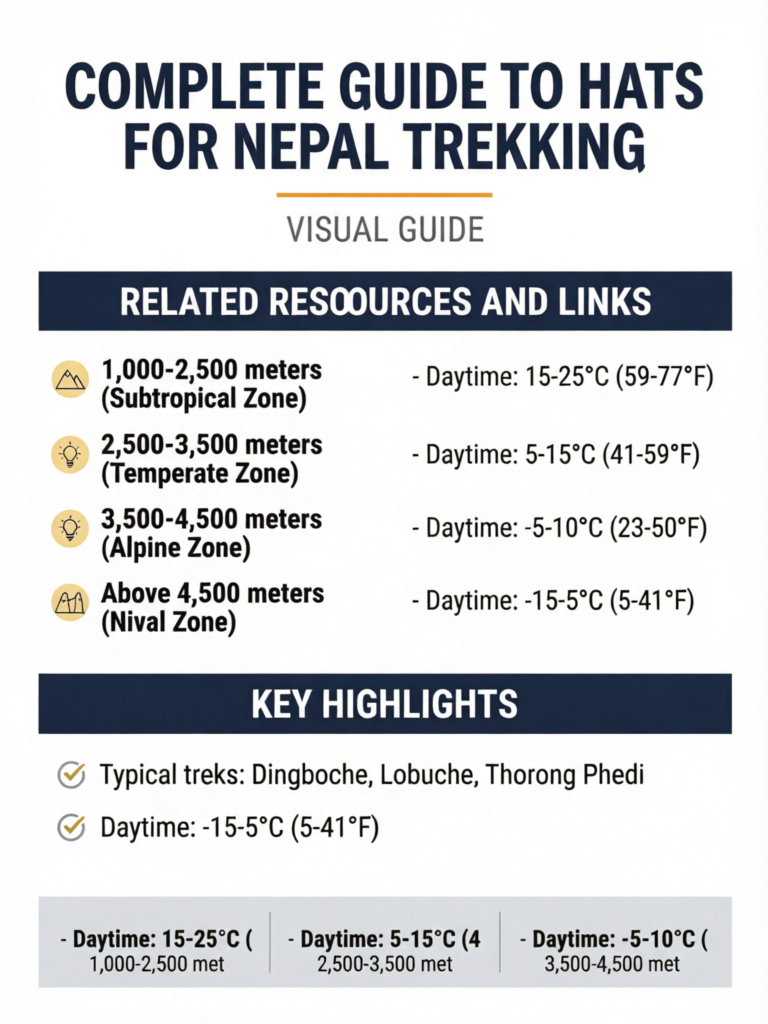 Complete Guide to Hats for Nepal Trekking: Three-Hat System for All Altitudes - Visual Guide
