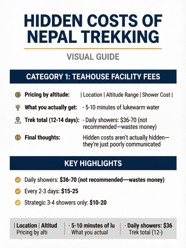 Hidden Costs of Nepal Trekking: 25 Expenses Most Guides Don't Mention - Visual Guide