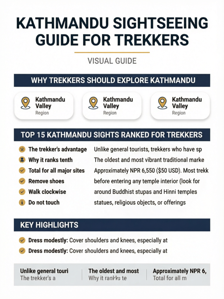Kathmandu Sightseeing Guide for Trekkers: Top 15 Sites in 1-2 Days - Visual Guide