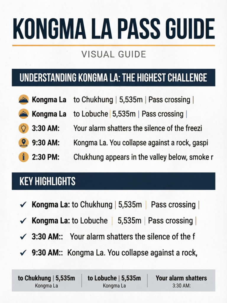 Kongma La Pass Guide: The Highest of Everest's Three Passes (5,535m) - Visual Guide