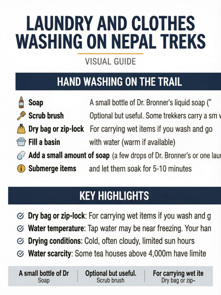 Laundry and Clothes Washing on Nepal Treks: Practical Guide - Visual Guide