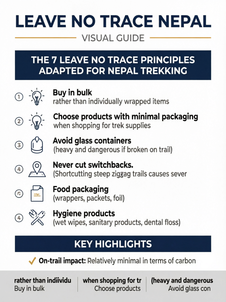 Leave No Trace Nepal: Sustainable Trekking Practices Guide - Visual Guide