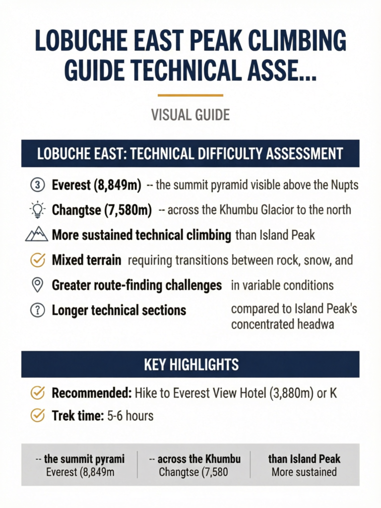 Lobuche East Peak Climbing Guide Technical Assessment & Itinerary - Visual Guide