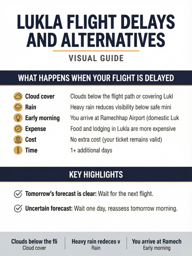 Lukla Flight Delays and Alternatives: What to Do When Flights Cancel - Visual Guide