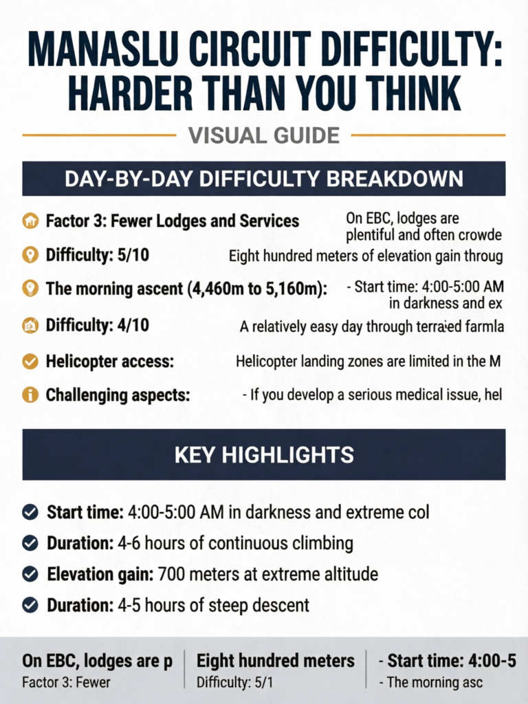 Manaslu Circuit Difficulty: Harder Than You Think - Visual Guide