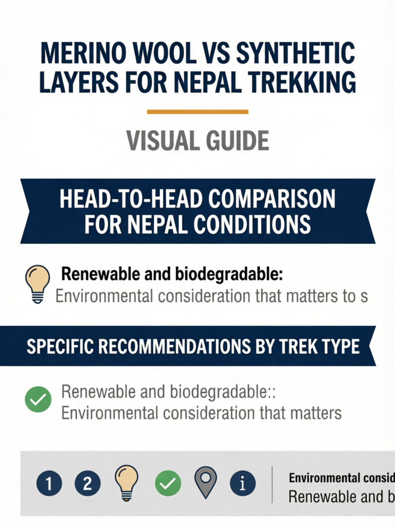 Merino Wool vs Synthetic Layers for Nepal Trekking - Visual Guide